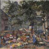 MARIE HAGER 1872 Dargun - 1947 Markttreiben in einer mecklenburgischen Kleinstadt - фото 1