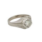 Ring mit Brillant ca. 0,55 ct, - Foto 1