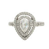 Ring mit Diamanttropfen ca. 0,71 ct, - photo 2