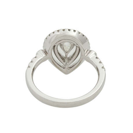 Ring mit Diamanttropfen ca. 0,71 ct, - Foto 3