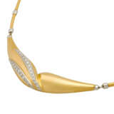 Collier mit Brillanten zusammen ca. 0,5 ct, - photo 4