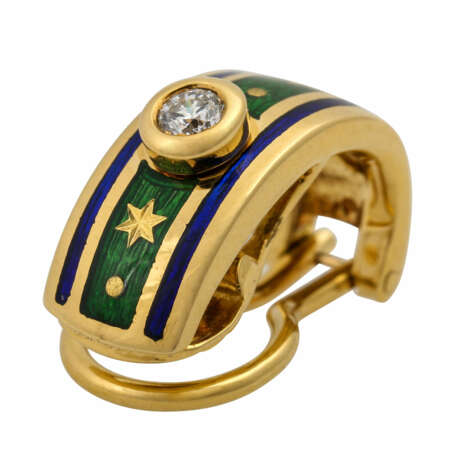 FABERGÉ by VICTOR MAYER Ohrclip/-stecker mit Brillanten, - photo 6