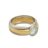 Ring mit Brillant ca. 1,1 ct, - photo 1