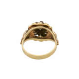 Ring mit Granat in Rosettenform, - Foto 4