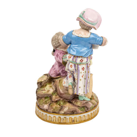 MEISSEN Figurenpaar 'Der Herbst', 1. Wahl, nach 1860. - photo 4