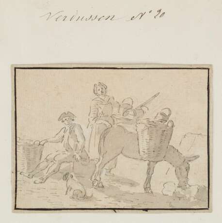 JAN PEETER VERDUSSEN (ATTR.) Ca. 1700 Antwerpen - 1763 Avignon 7 ZEICHNUNGEN (FIGURENSTUDIEN) - фото 1