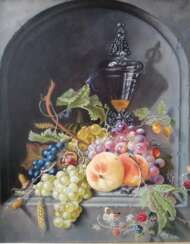 "Still life with fruit in a niche"