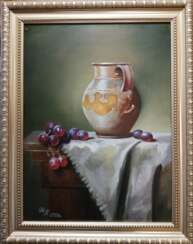 "Still life with a jug and grapes"