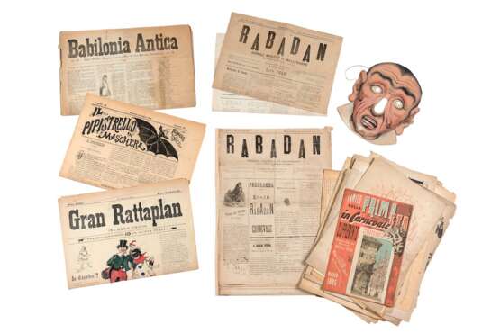 [GIORNALI, CARNEVALE] - RABADAN Giornale impolitico e antiletterario. Esce ogni venerdi grasso. Milan: Civelli, 1871-1895. - photo 2
