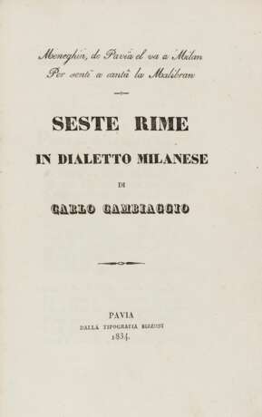 [POESIA DIALETTALE] - Lotto di 20 componimenti dialettali. Prima metà del XIX secolo. - фото 2