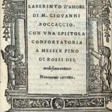 BOCCACCIO, Giovanni (1313-1375) - Laberinto d'amore. Venice: Bindoni e Pasini, 1529. - photo 1
