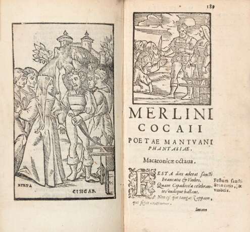 FOLENGO Teofilo (1491-1544) - Opus Merlinicocaii poetae mantuani macaronicorum. Venice: Dominico de Imberti, 1585. - Foto 1