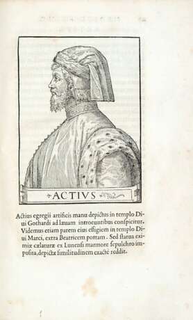 GIOVIO, Paolo (1483-1552) - Novocomensis Vitae duodecim vicecomitum Mediolani principum. Ex Bibliotheca Regia. Paris: Robert Estienne, 1549. - Foto 1