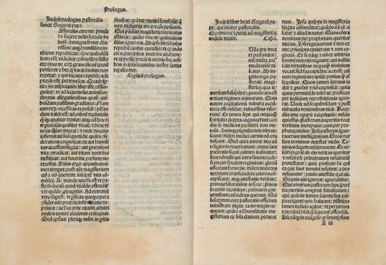 GREGORIO I, Papa (ca. 540-604) - Pastorale, sive Regula pastoralis. Venice: Hieronymus de Paganinis, 13 dicembre 1492. - фото 1