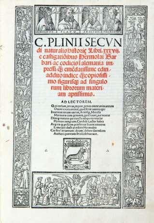 PLINIO, Gaio Secondo (23-79 d.C.) - Naturalis historiae libri XXXVII - Prima pars Plyiniani indicis. Venice: Melchiorre Sessa e Pietro Ravani, 1525. - photo 1