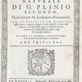 PLINIO, Gaio Secondo (23-79 d.C.) - Historia naturale. Venice: Griffio (Fabio e Agostino Zoppini), 1580. - фото 1