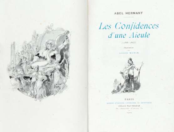 [MORIN, Louis (1855-1938); illustratore] - HERMANT, Abel (1862-1950) - Les Confidence d'une Aieule. Paris: Société d'Editions Littéraires et Artistiques, 1900. - photo 3