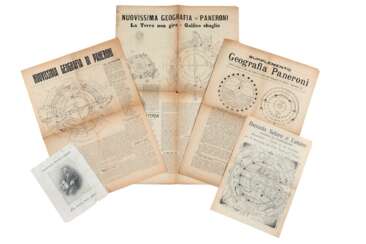 [TERRAPIATTISMO] - PANERONI Giovanni (1871-1950) - Lotto di cinque pubblicazioni terrapiattiste. [c.a 1920-30]. 