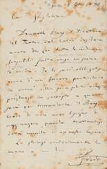 VERDI, Giuseppe (1813-1901) - Lettera ad Antonio Ghislanzoni sulla Prima di Aida al teatro dell'opera del Cairo. Tenuta di Sant'Agata: 1 Settembre 1871. 