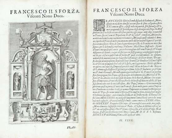 BARBÒ SONCINO, Scipione (sec. XVI) - Sommario delle vite de' duchi di Milano, così Visconti, come Sforzeschi - Foto 1