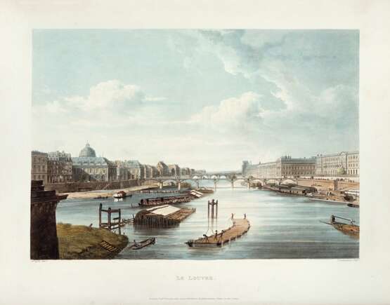 SAUVAN, Jean Baptiste Balthazar (b.1780) - Picturesque Tour of the Seine from Paris to the Sea. London: L. Harrison for R. Ackermann, 1821 [filigrane 1818-1820]. - Foto 1