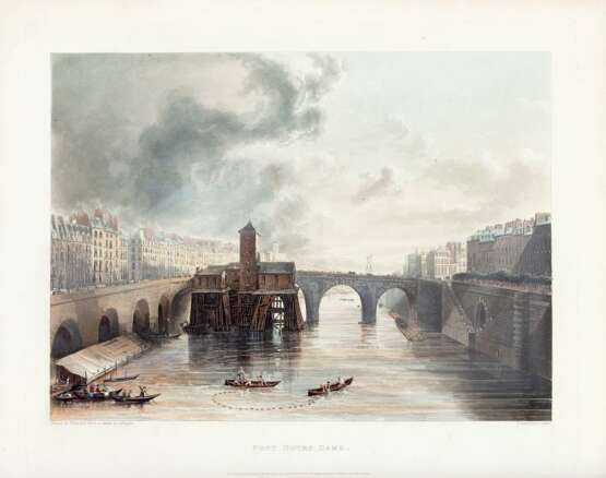 SAUVAN, Jean Baptiste Balthazar (b.1780) - Picturesque Tour of the Seine from Paris to the Sea. London: L. Harrison for R. Ackermann, 1821 [filigrane 1818-1820]. - Foto 5