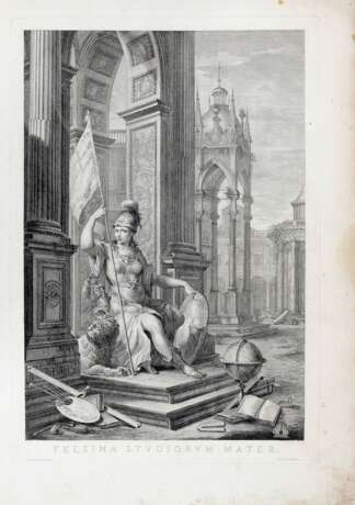 ZANOTTI, Giampietro (1674-1765) - Le pitture di Pellegrino Tibaldi e di Niccolo Abbati esistenti nell'istituto di Bologna. Venice: Giambattista Pasquali, 1756. - photo 1