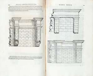 ALBERTI, Leon Battista (1404-1472) - L'Architettura. Mondovi: Leonardo Torrentino, 1565. 