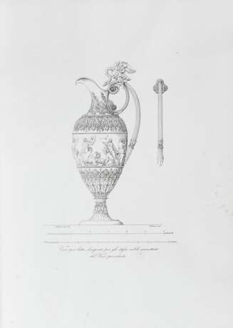 MOGLIA Domenico (1780-1862) - Collezione di soggetti ornamentali ed architettonici inventati e disegnati da Domenico Moglia. Milan: Ferrario, 1837. - photo 1