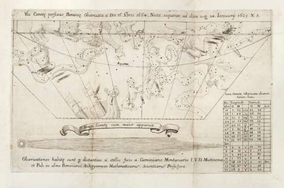 MONTANARI, Geminiano (1633-1687) - Cometes Bononiae observatus anno 1664 & 1665. Astronomicophysica dissertatio. Bologna: Ferroni, 1665. - фото 2