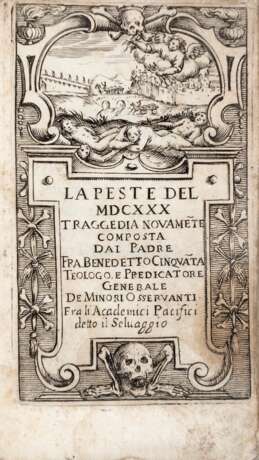 [PESTE] - CINQUANTA Benedetto. (1580-1635?) - La peste del 1630. Milan: [S.E., 1632]. - photo 1