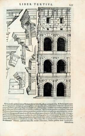 SERLIO, Sebastiano (1475-1554) - De architectura libri quinque. Venice: Franciscum de Franciscis Senensem, & Ioannem Chriegher, 1568-69. - photo 1