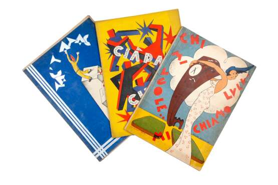 [FUTURISMO] - Lotto di 3 riviste dalle copertine colorate: TAC'T ATAC (1932), CIAPA CHILU (1933) e LULU (1935). Editi dal Gruppo Universitario Fascista Manlio Sonvico a Pavia. - фото 1