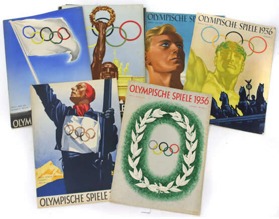 13 Hefte Olympische Spiele 1936 - Foto 1
