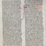 EINZELSEITE AUS EINER BIBEL Frankreich, 15. Jahrhundert - Foto 2