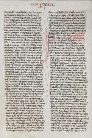 EINZELSEITE AUS EINER BIBEL Frankreich, 15. Jahrhundert - Foto 2