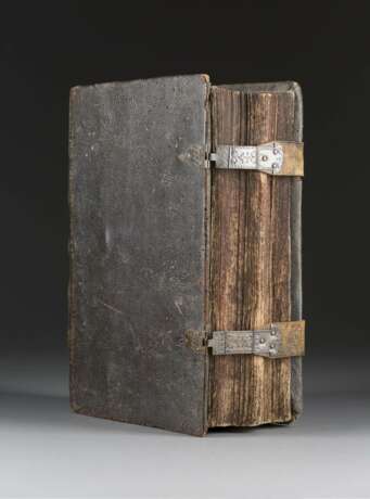 DIE BIBEL Deutsch, Nürnberg, um 1770 Als Beigabe Holzkreuz (um 1900). - Foto 1