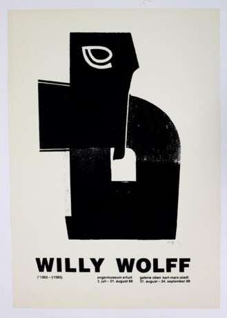 Ausstellungsplakat - Wolff, Willy 1988 - Foto 1