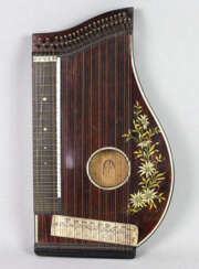 Zither mit Edelweiß 