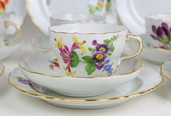 Meissen 6 Kaffeegedecke *Blume 3* - фото 2