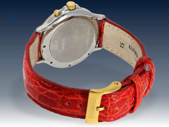 Armbanduhr: edler Damenchronograph, Chopard "Mille Miglia Diamonds" Ref.8163 mit Box & Papieren, 90er Jahre - photo 3