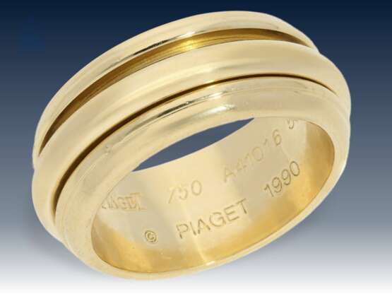 Ring: hochwertiger, ganz massiver Goldschmiedering, signiert Piaget - photo 1