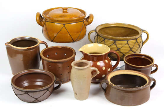 9 Teile Küchen Keramik um 1900/20 - photo 1