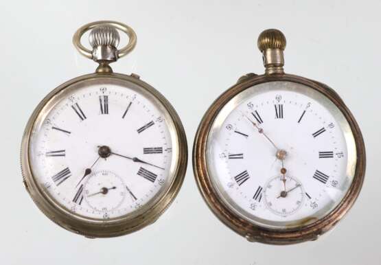 2 Taschenuhren um 1880/1900 - photo 1