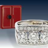 Ring: ausgefallener, sehr wertvoller und dekorativer vintage Brillant-Goldschmiedering, ca. 2ct, Neupreis ca.10.000,-DM - photo 1