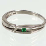 Smaragd Ring Silber 925 - фото 1