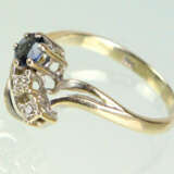 Saphir Brillant Ring Gelbgold 585 - photo 2