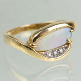 Opal Brillant Ring Gelbgold 585 - Foto 1
