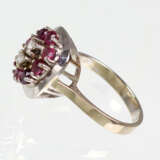 Rubin Brillant Ring Weissgold 585 - Foto 2