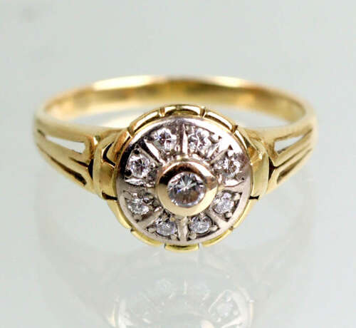 Brilllant Ring Gelbgold 585 - Foto 1